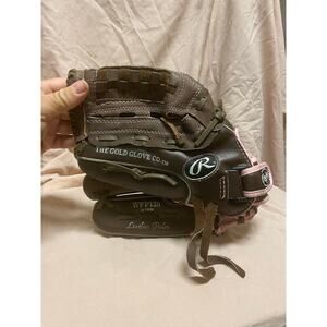 Rawlings WFP120 Fastpitch Softball Glove Brown/Pink, 12inch